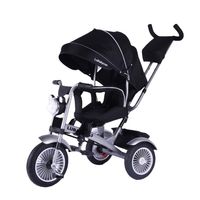 Triciclo Multifuncional 360° Con Luces Negro