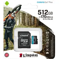 KINGSTON - MICROSD 512GB CANVAS GO PLUS CADAPT