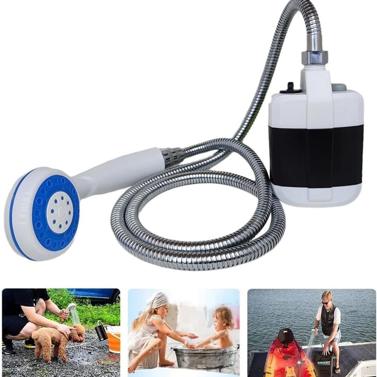XL - Ducha Portátil Para Camping Ducha Recargable Mascotas Playa