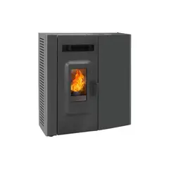 AMESTI - Calefactor a Pellet Slim 9000 Negro