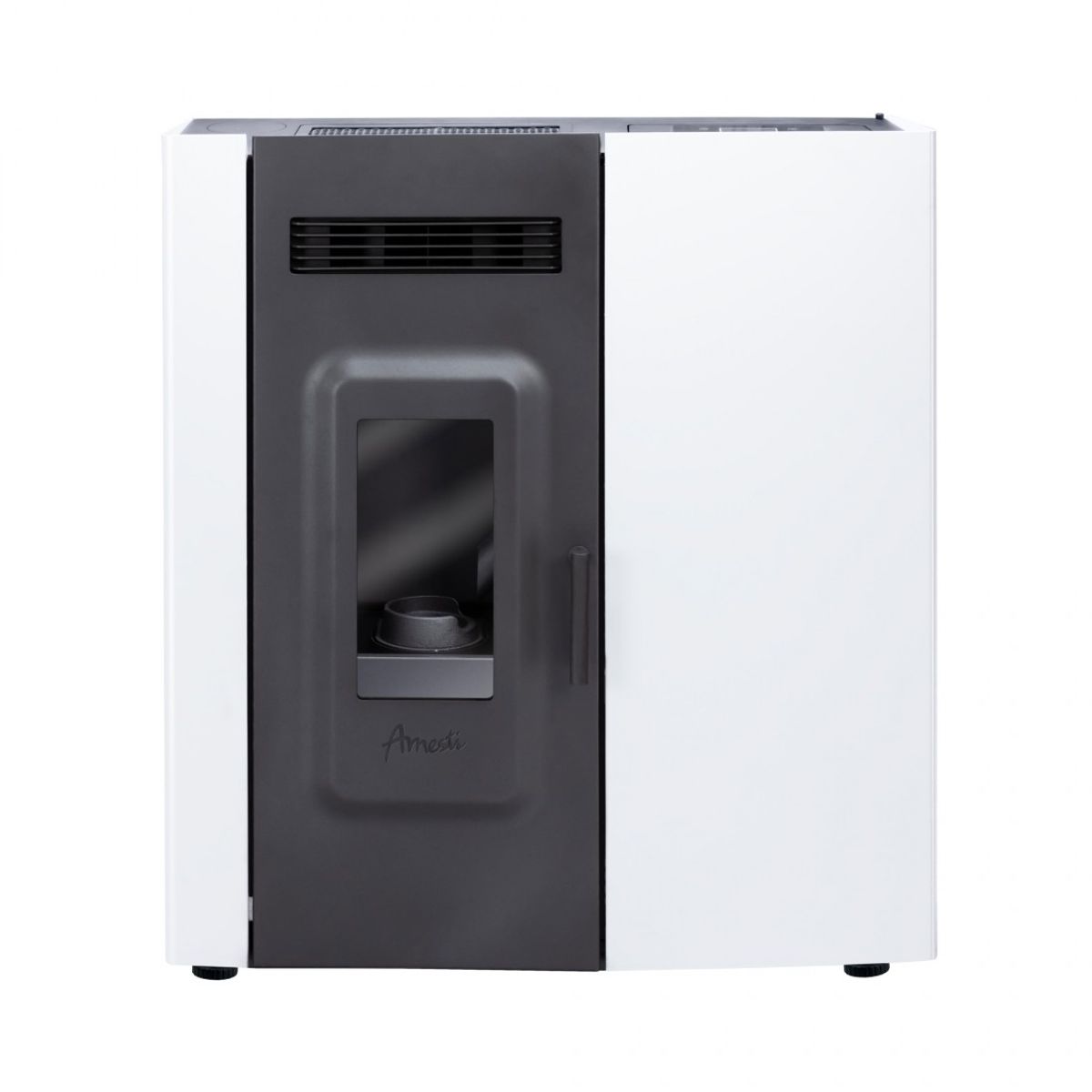 AMESTI - Calefactor a Pellet Slim 9000 Blanco