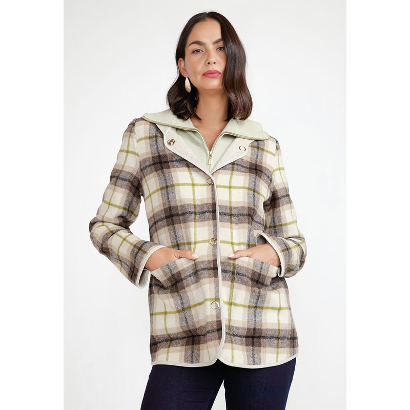 CANADIENNE - Chaquetón Mujer Marlee Beige Canadienne