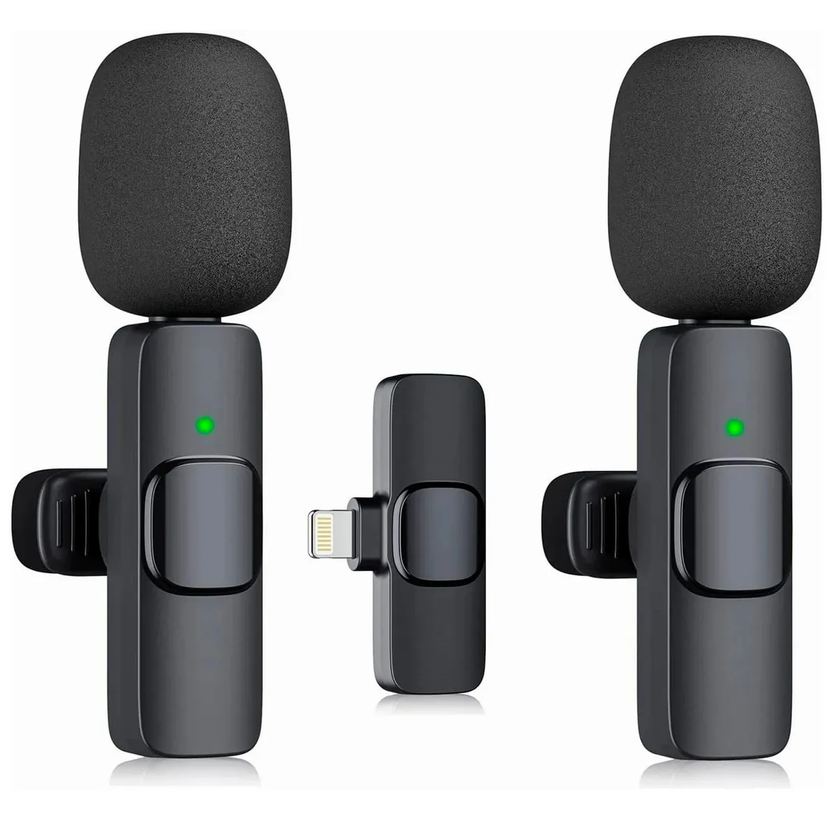 JOIGO - Kit de 2 Microfonos Inalámbricos Solapa Para iPhone O iPad