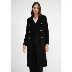 CANADIENNE - Abrigo Mujer Lana Negro
