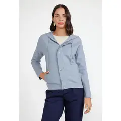 CANADIENNE - Polerón Mujer Viscosa Gris Claro
