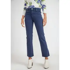 CANADIENNE - Pantalón Básico Mujer Algodón Peruano Marino