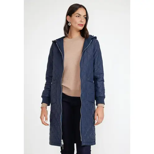 CANADIENNE - Parka Larga Reversible Mujer Marino