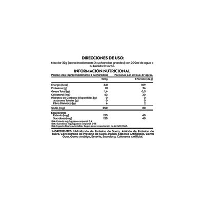 Imagen 2 del producto PROTEÍNA WHEY DELICIOSA 2.6 LIBRAS 37 SV LECHE ASADA -