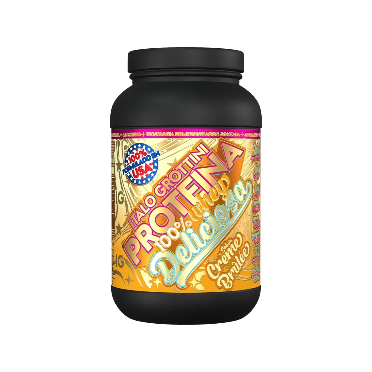 ITALO GROTTINI - PROTEÍNA WHEY DELICIOSA 2.6 LIBRAS 37 SV CREME BRULLE - ITALO GROTTINI