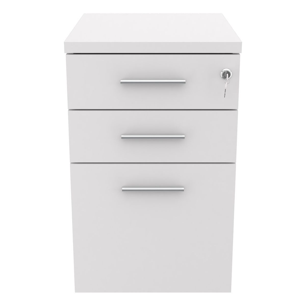 INVAL - Archivador Blanco 3 Cajones Con Llave Ar3x1