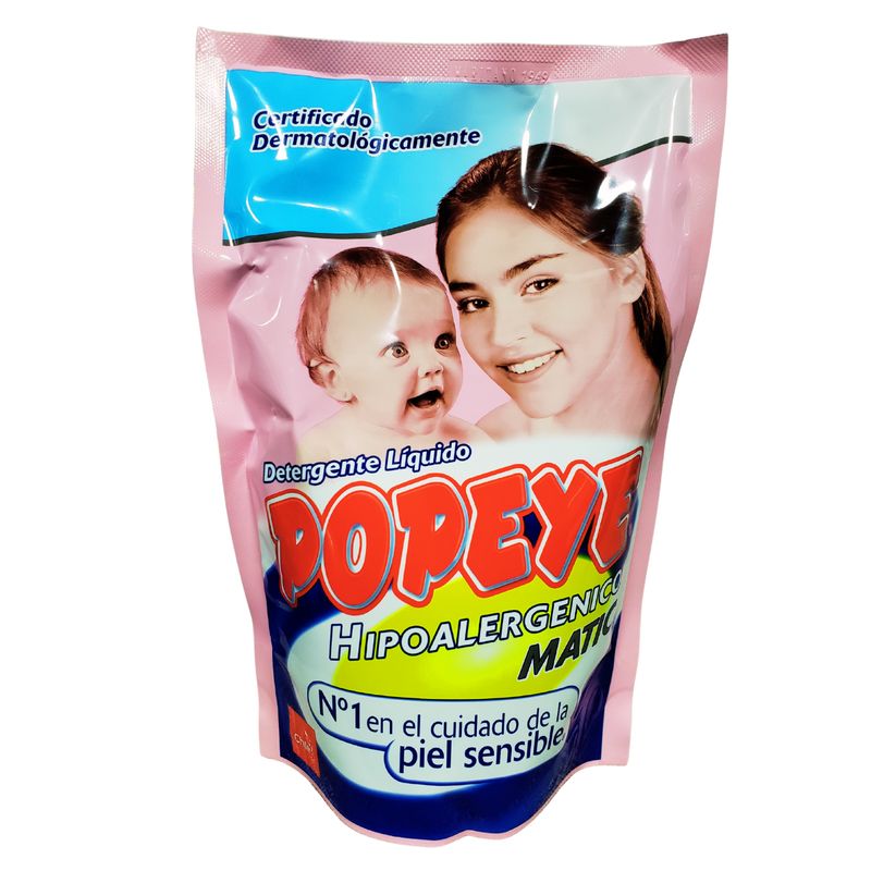 POPEYE - Detergente Líquido Popeye Hipoalergénico 800ml