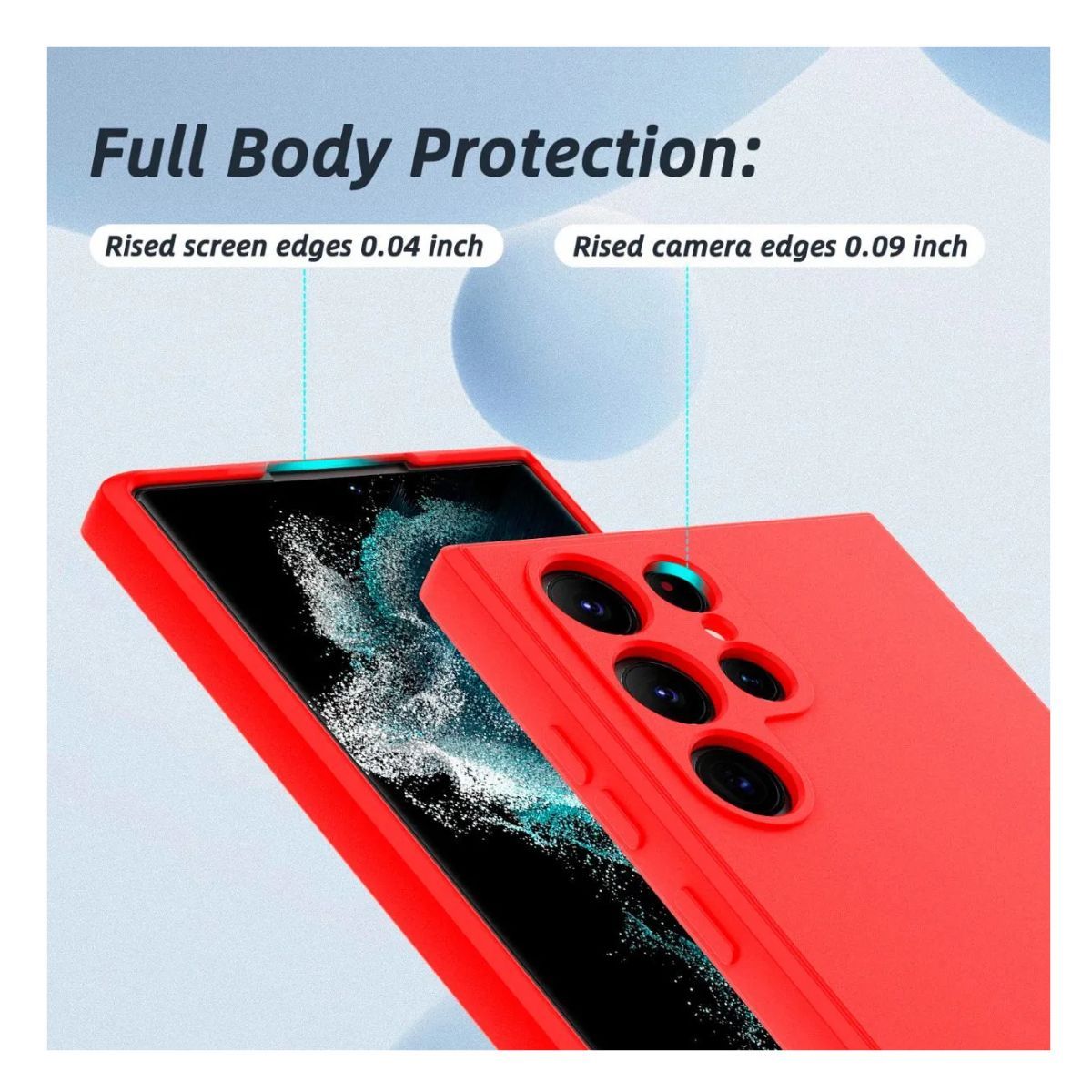 GENERICO - Carcasa Para Samsung S22 Ultra Silicon Slim Antigolpes