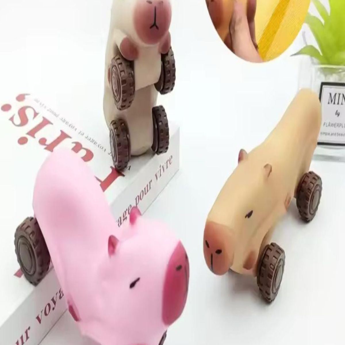 GENERICO - Capibara Carrito Squishy Juguete Elástico Flexible