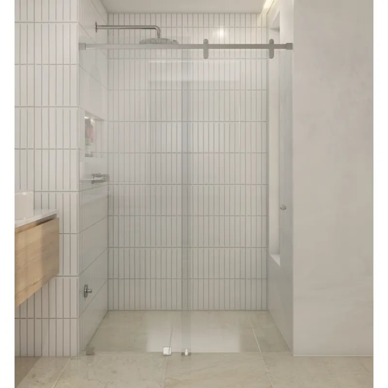 DELL ORTO - Shower door corredera vidrio templado ancho ajustable 150-160x190 cm