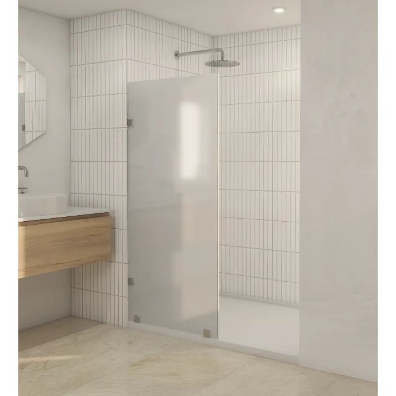 DELL ORTO - Shower Door vidrio templado con empavonado 90x190 cm Inox