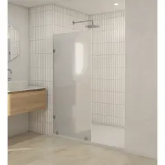 DELL ORTO - Shower Door vidrio templado con empavonado 90x190 cm Inox