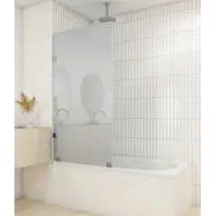 DELL ORTO - Shower Door vidrio templado con Empavonado 90x150 cm Inox