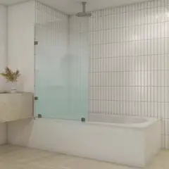 DELL ORTO - Shower Door Templado 90x150 cm 8mm Con Herrajes Cromados - Bolsena