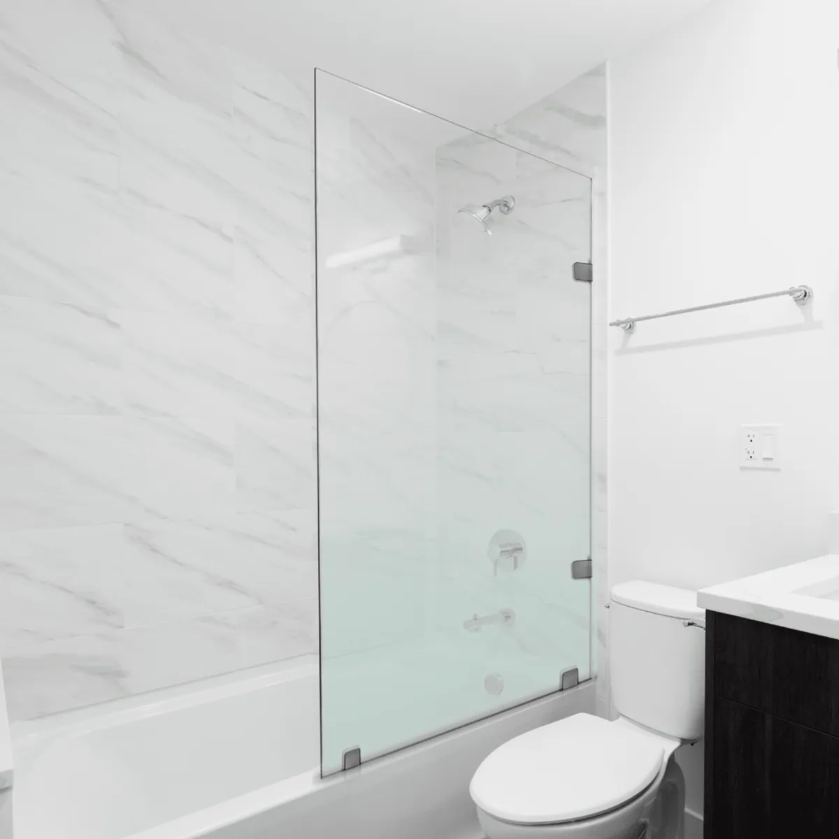 DELL ORTO - Shower Door Templado 90x150 cm 8mm Con Herrajes Cromados - Bolsena