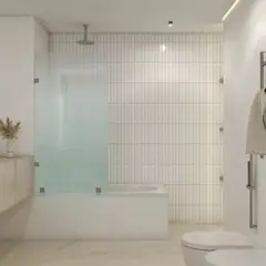 DELL ORTO - Shower Door Templado 80x150 cm 8mm Herrajes cromados - Bolsena