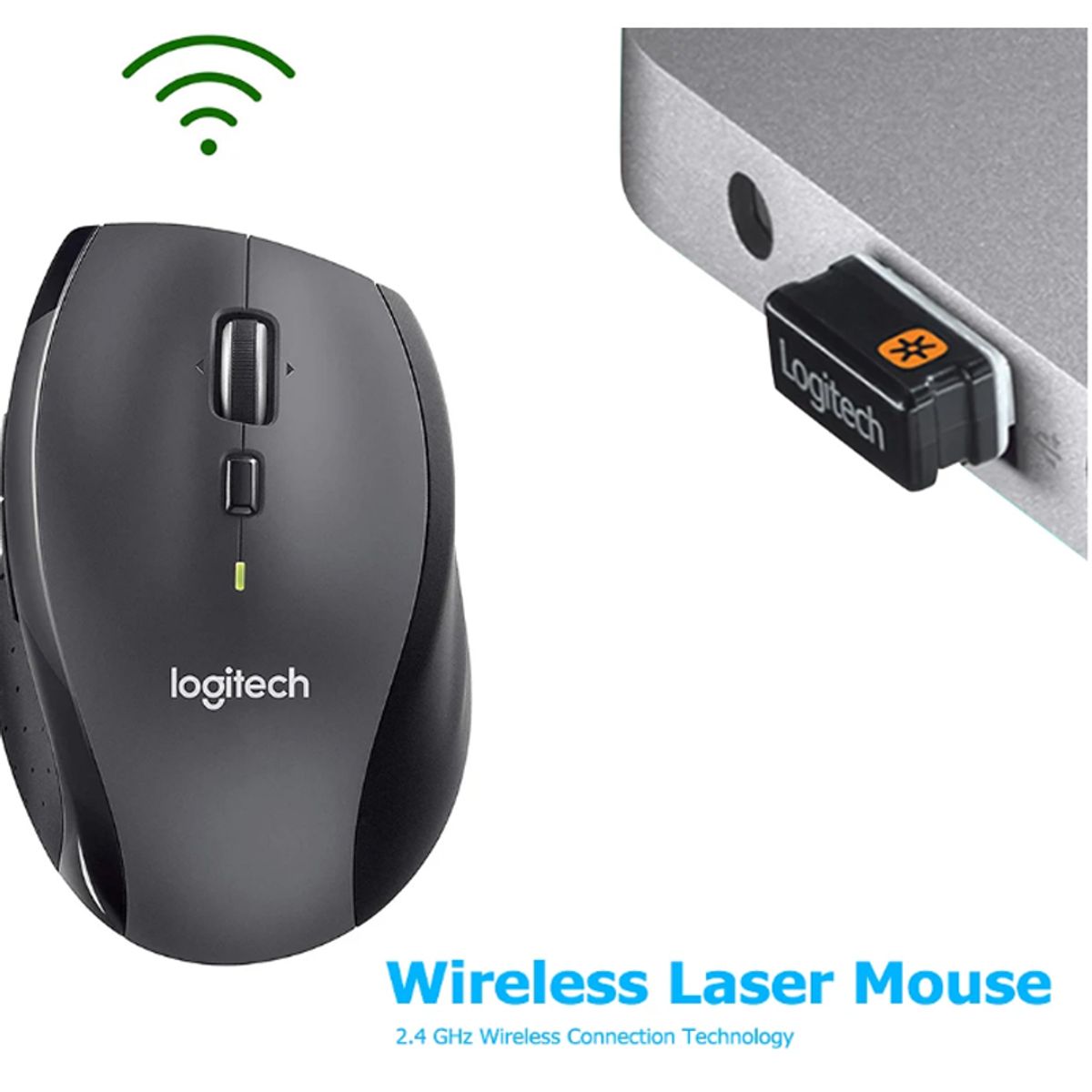 LOGITECH - Mouse Gamer Inalambrico Logitech M705 Ratón- Negro