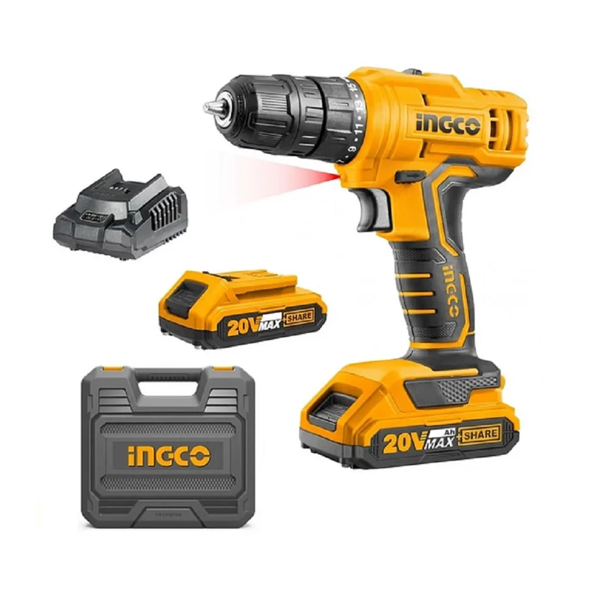INGCO - TALADRO ATORNILLADOR INALAMBRICO 20V INGCO