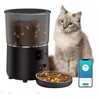 Dispensador Alimentador Automático Perro Gato Wifi 4l Negro