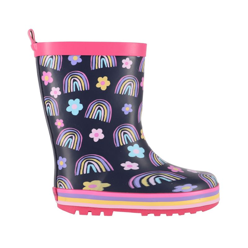 BAMERS - Botas de Agua Niñas Bamers Malka Azul Marino Print