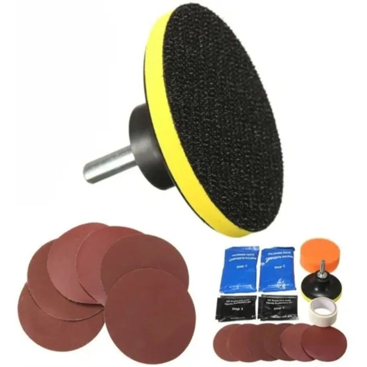 GENERICO - Kit Pulidor De Focos Restaurador Focos Pulir Cera Para Auto