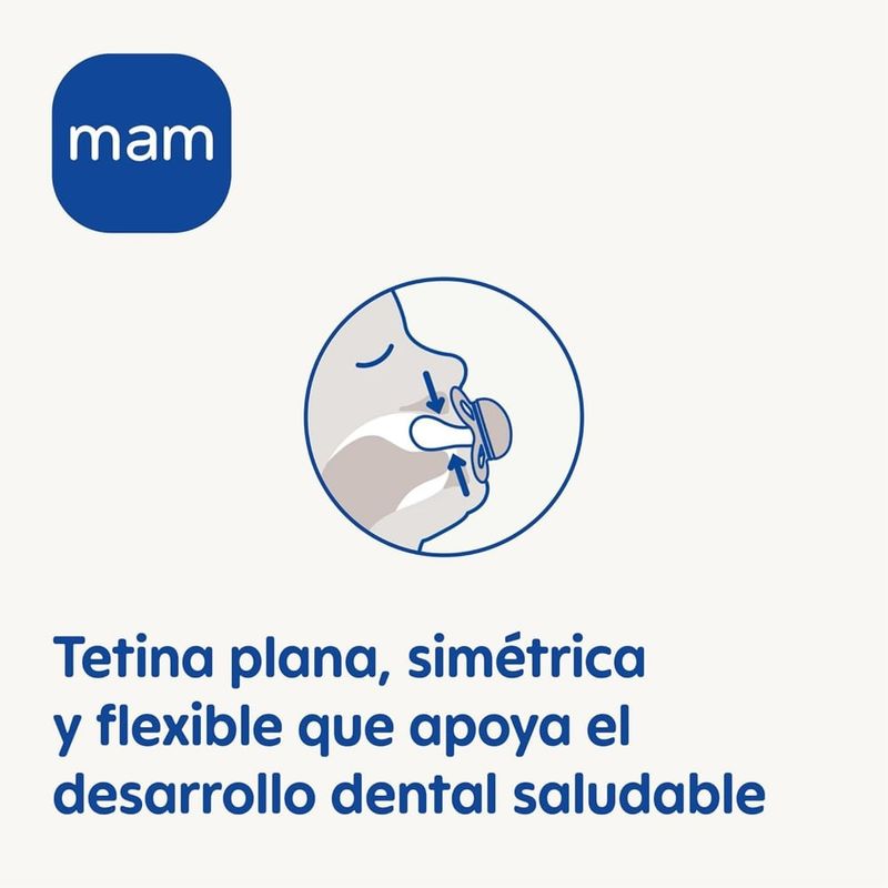MAM - 2 Chupetes Nocturnos Silicona SkinSoft MAM Original Night16+