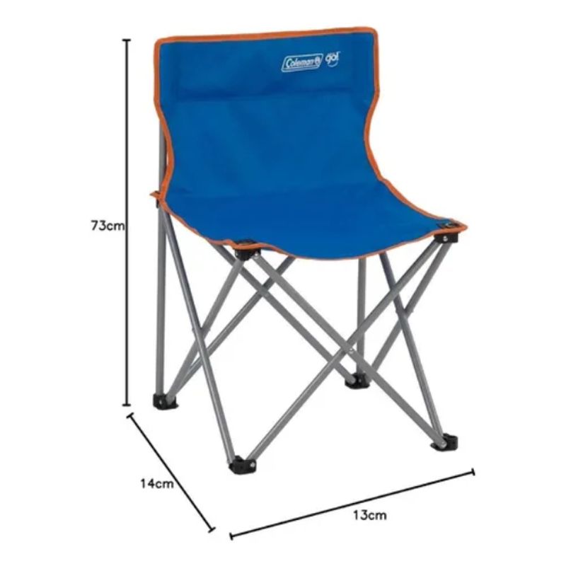 COLEMAN - Silla Plegable Camping Playera Coleman Azul Portatil