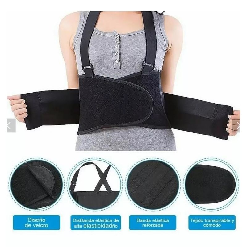 GENERICO - Faja Lumbar Hombre Faj Seguridad Faja Lumbar Trabajo TALLA M
