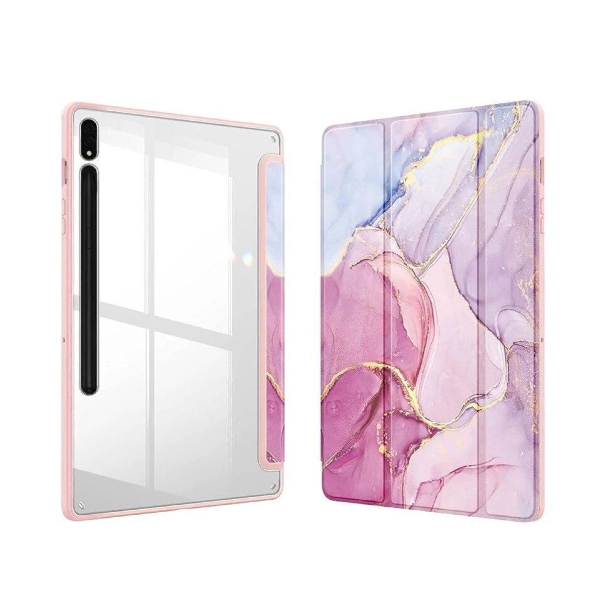 GENERICO - Funda Smart Cover Para Tablet Samsung S10 Fe 10.9 Mármol Rosado