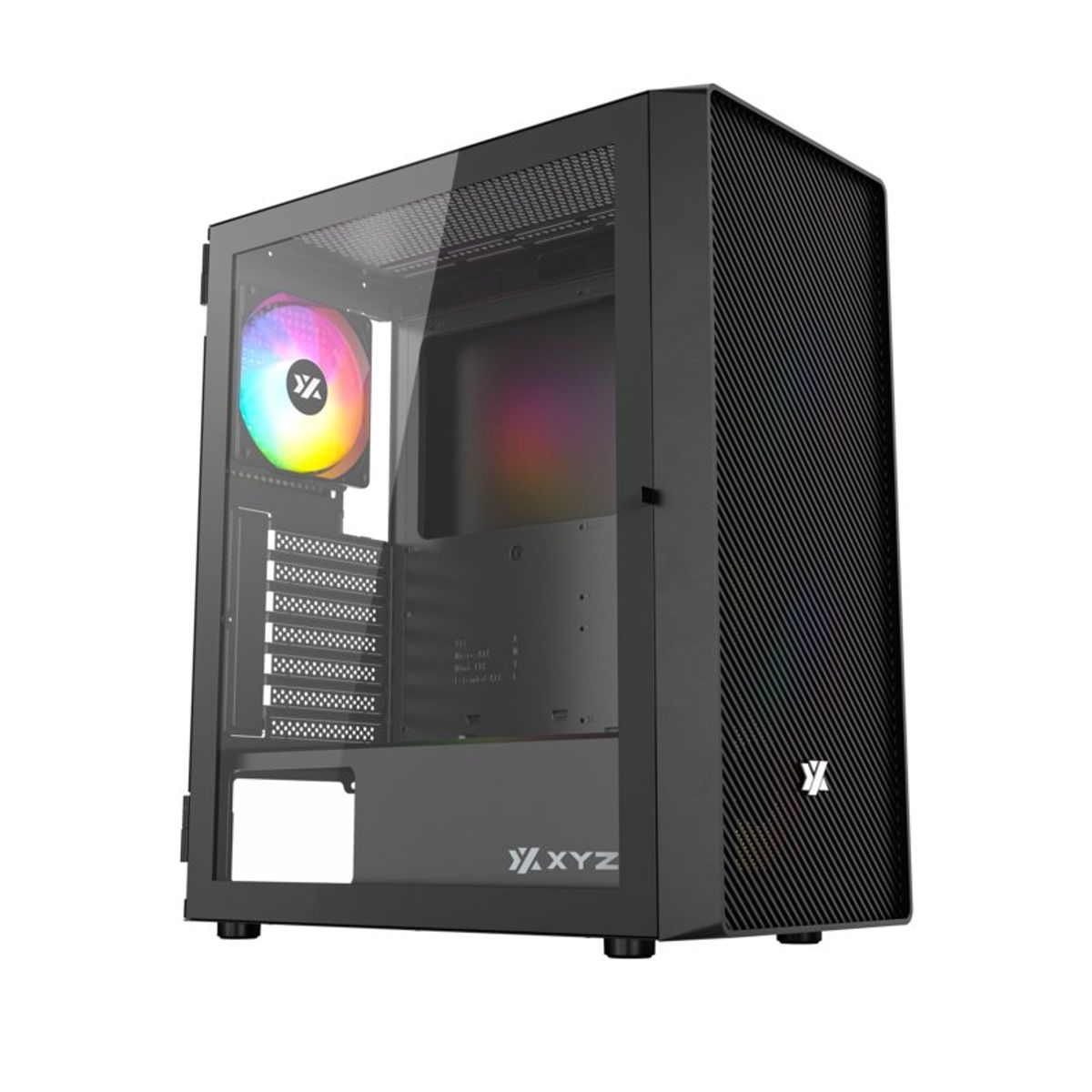 GENERICO - Gabinete Gamer XYZ AIRONE 50 Mesh, 4x Ventiladores ARGB 120/140mm, ATX