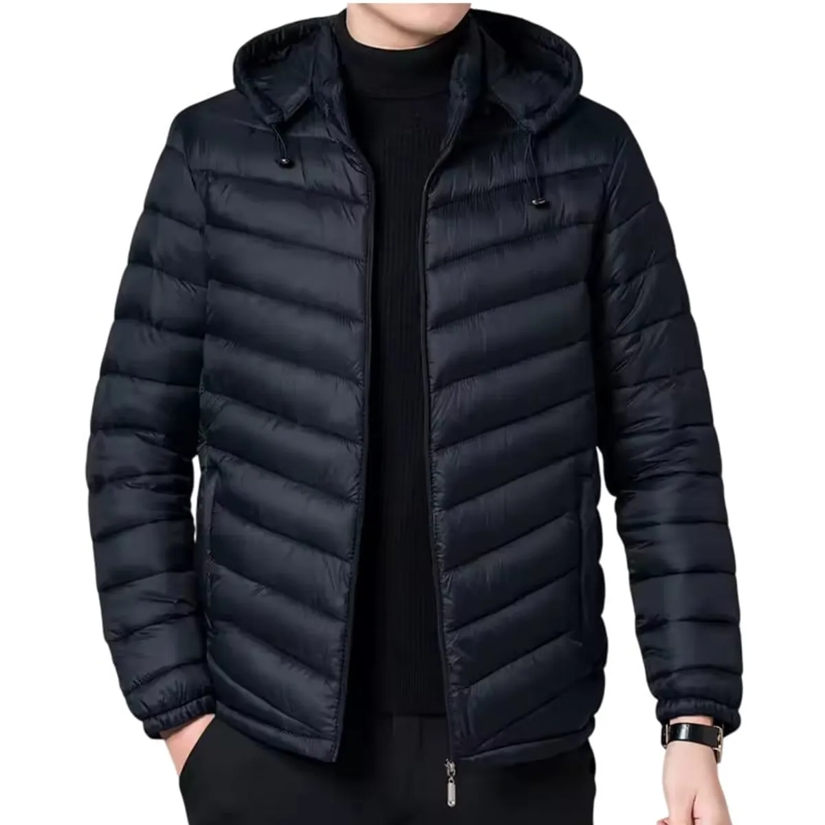 GARSIL - Chaqueta Termica Para Hombre - Parka Impermeable Engomada Con Gorro