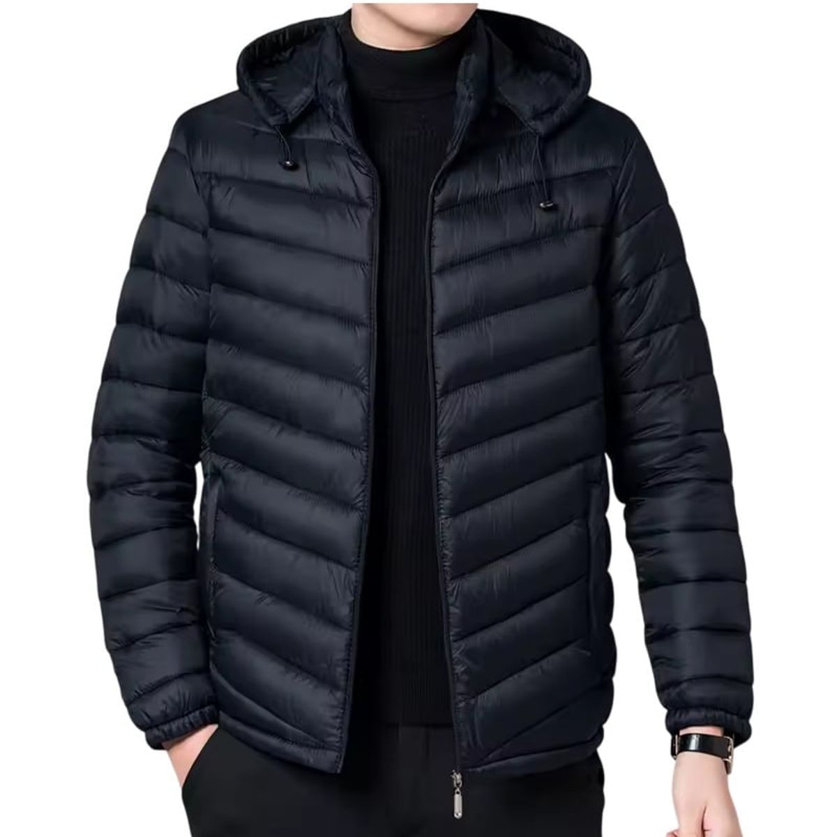 GARSIL - Chaqueta Termica Para Hombre - Parka Impermeable Engomada Con Gorro