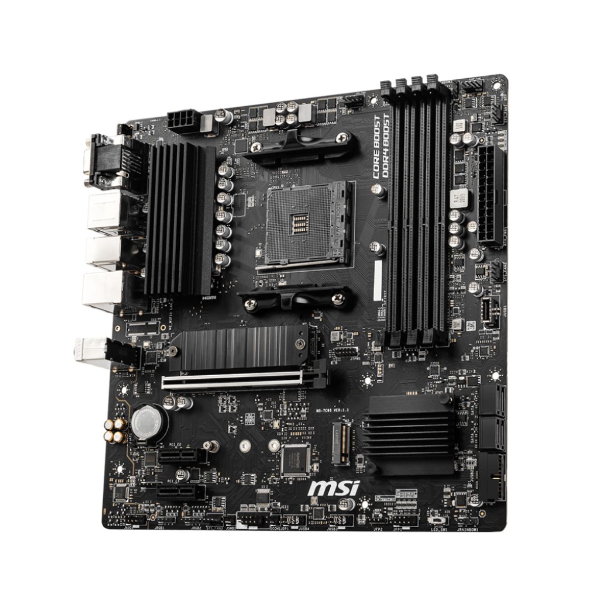 MSI - Placa Madre MSI B550M PRO-VDH Socket AM4 4xDDR4 mATX Ryzen