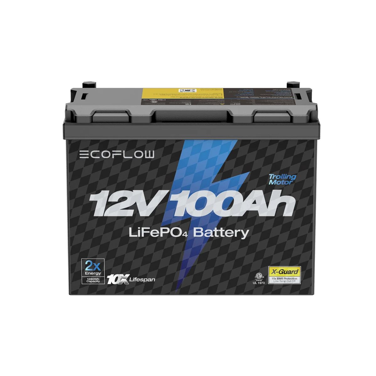 ECOFLOW - Batería de Litio 12V 100Ah para Motor Eléctrico EcoFlow