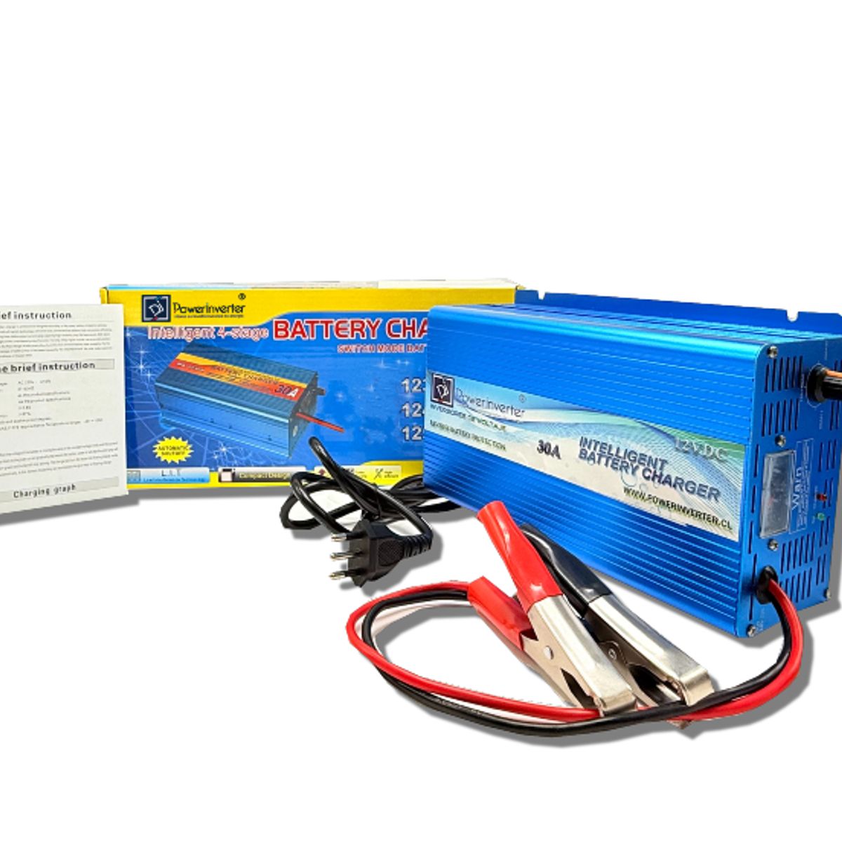 GENERICO - CARGADOR BATERÍA 220VAC 12VDC30A FULL AUTOMÁTICO