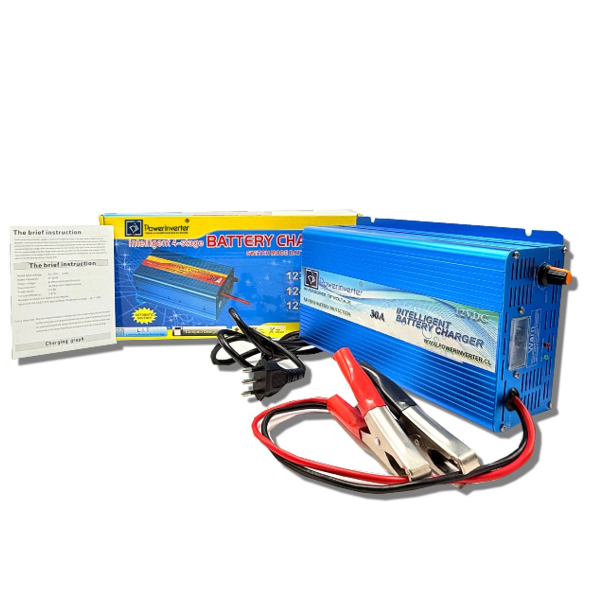 GENERICO - CARGADOR BATERÍA 220VAC 12VDC30A FULL AUTOMÁTICO