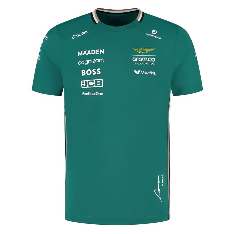 BOSS - Polera Formula 1 Fernando Alonso Oficial Aston Martin 2025