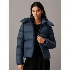 CALVIN KLEIN - Parka Down Short Puffer Azul
