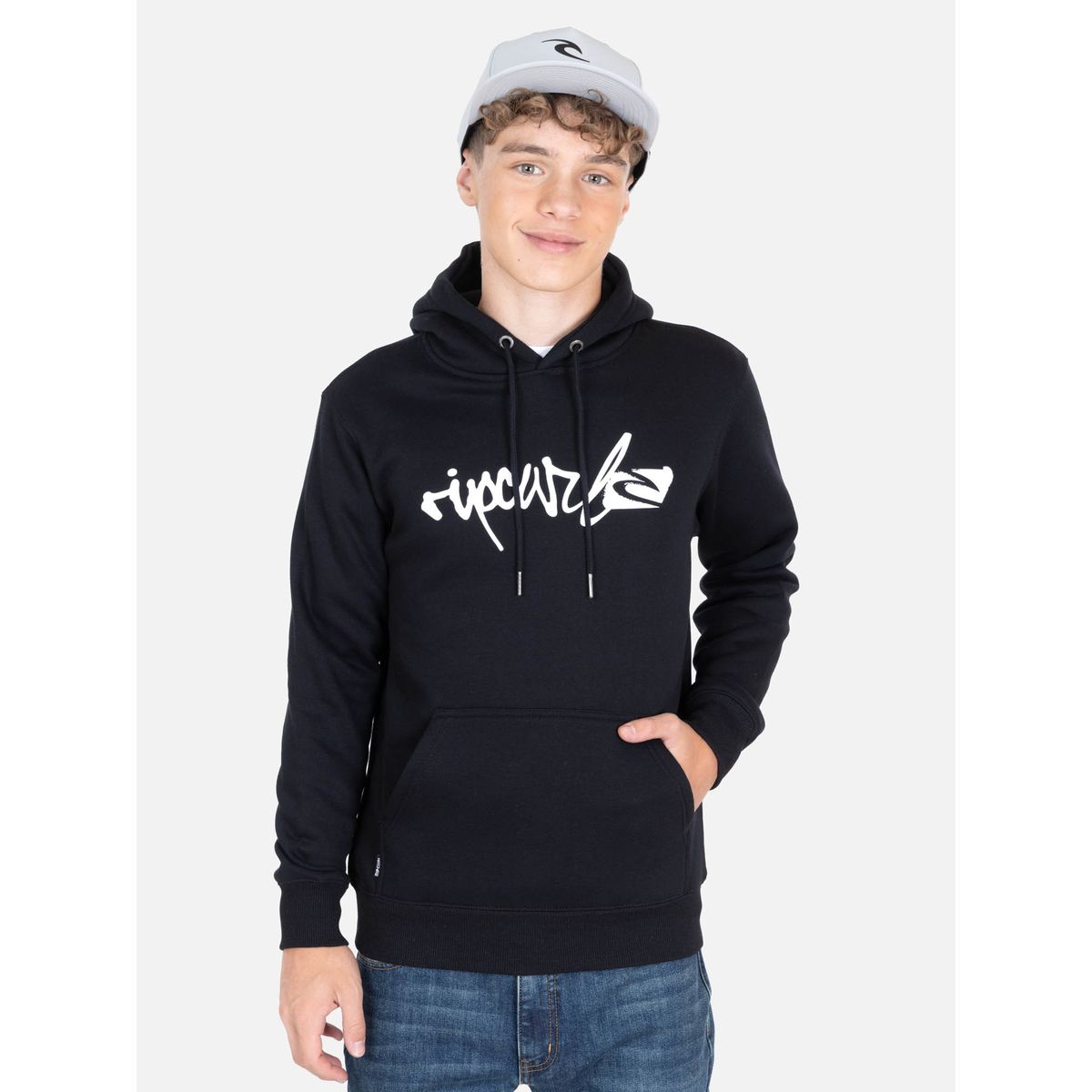 RIP CURL - Poleron Canguro Ripaya Negro Infantil Rip Curl - Negro