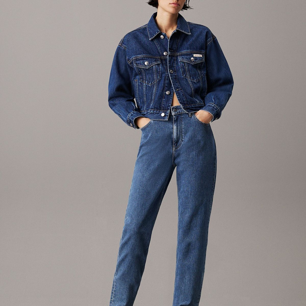 CALVIN KLEIN - Jeans Mom Azul Calvin Klein