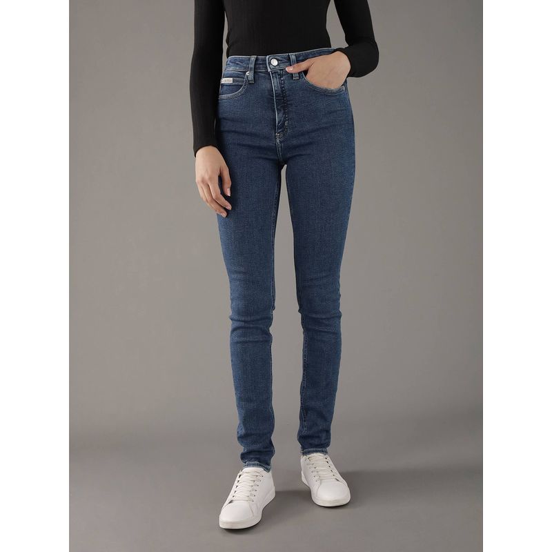 CALVIN KLEIN - Jeans High Rise Skinny Azul Calvin Klein