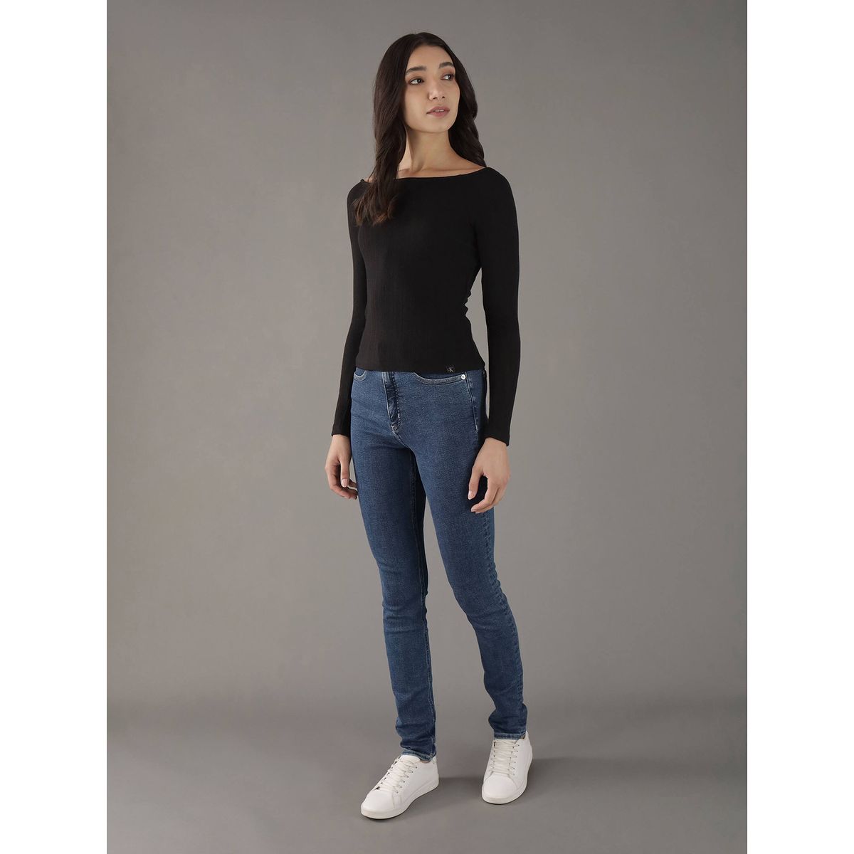CALVIN KLEIN - Jeans High Rise Skinny Azul Calvin Klein