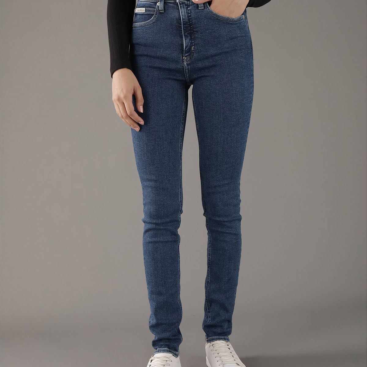 CALVIN KLEIN - Jeans High Rise Skinny Azul Calvin Klein