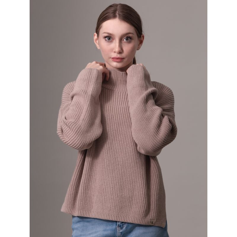 CALVIN KLEIN - Sweater Chunky Loose Rosado Calvin Klein
