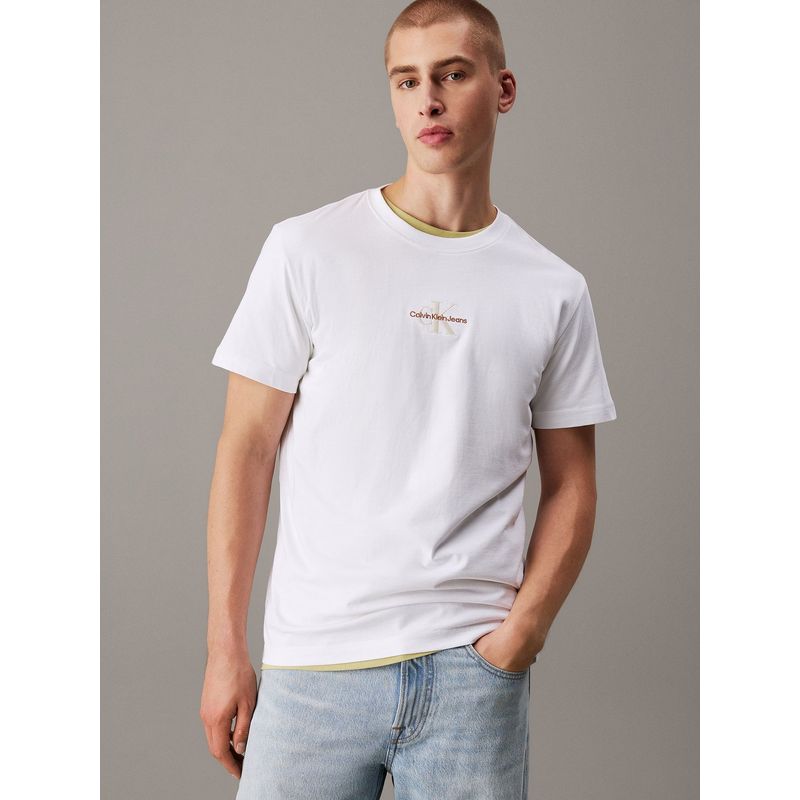 CALVIN KLEIN - Polera Monologo Blanco Calvin Klein