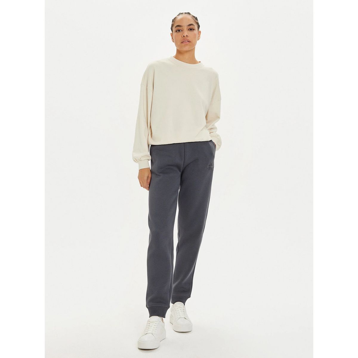 CALVIN KLEIN - Jogger Monologo Cuffed Gris Calvin Klein